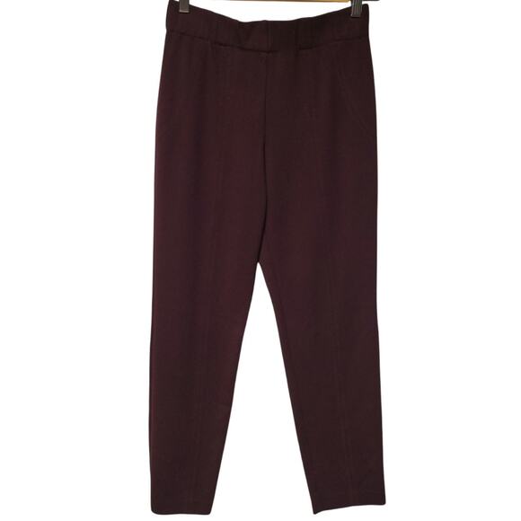 Thalian Jena Slim Fit Ponte Pants Business Casual Office Closet Staple Chic Sz S - Picture 1 of 8